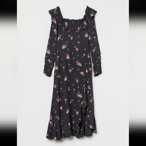 H&M Ruffle Neckline Dress